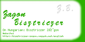 zagon bisztriczer business card